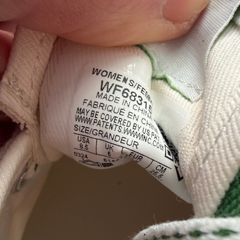 Staud x Keds Women’s Champion Canvas Sneakers White Green Tennis Shoes 8.5 - Picture 9 of 10